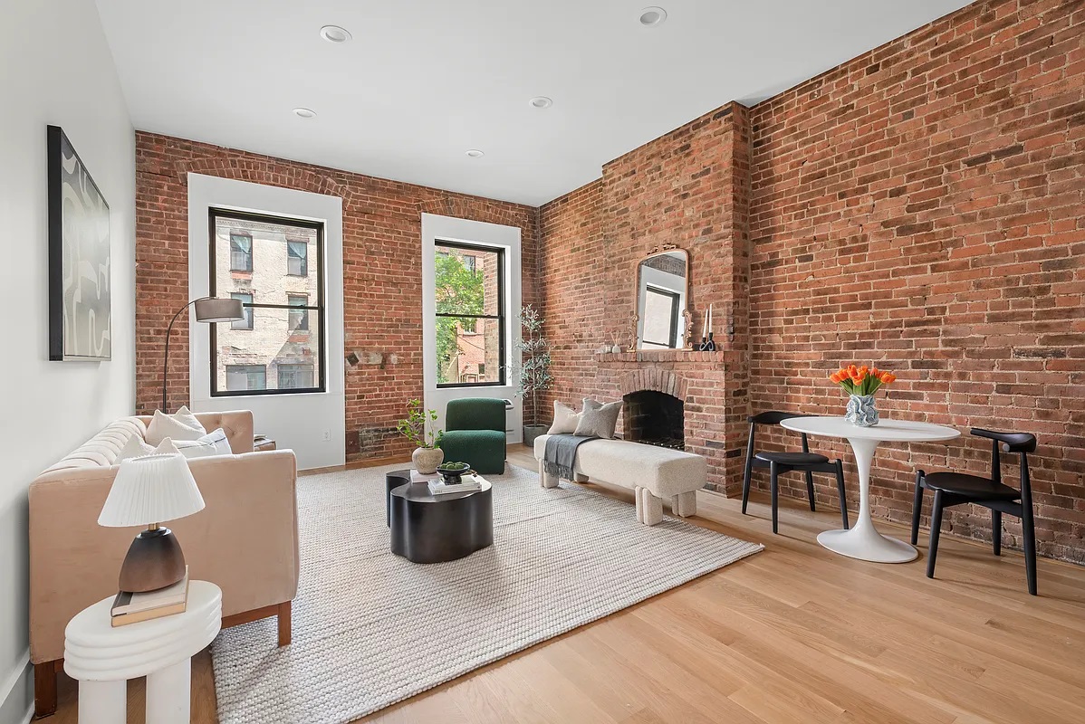 Hell's Kitchen 1BR With Exposed Brick Asks $599K | StreetEasy