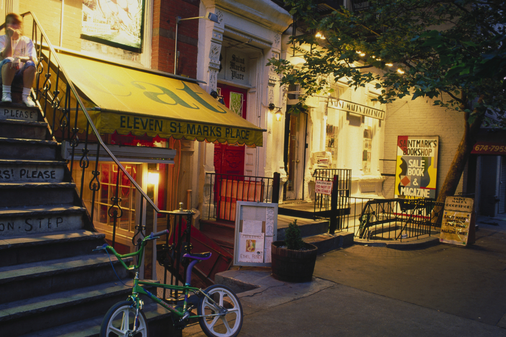 Business along St. Marks Place in the East Village