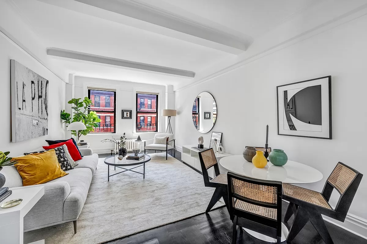 living room in Carnegie Hill condo