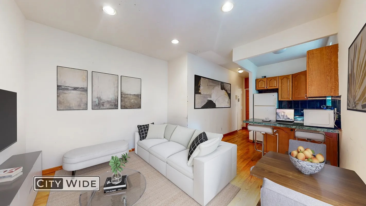 living room and kitchen in Lower East Side rentals