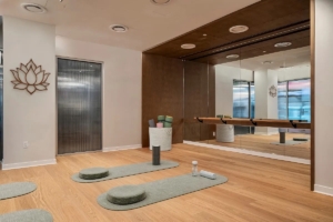 yoga studio in windor terrace building - apartments with gyms in the building