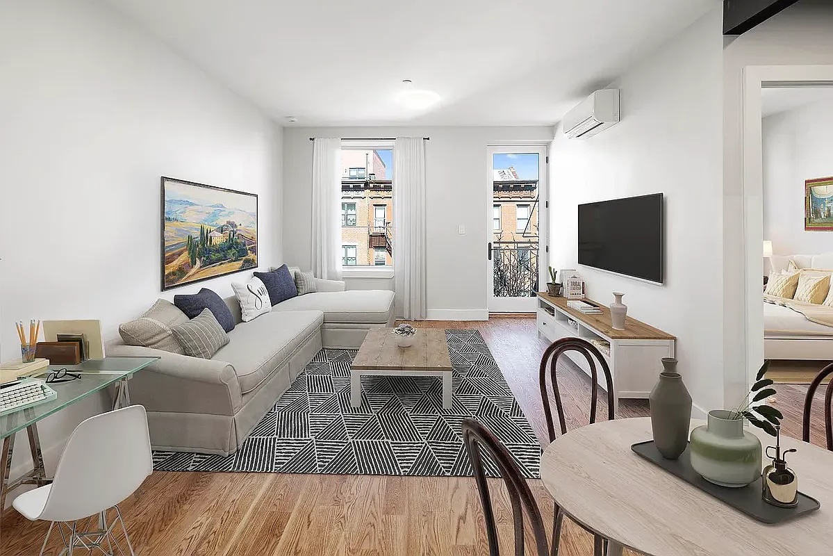 living room in one-bedroom apt - Bed-Stuy rentals