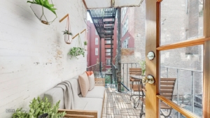 private balcony with plants off Yorkville rentals