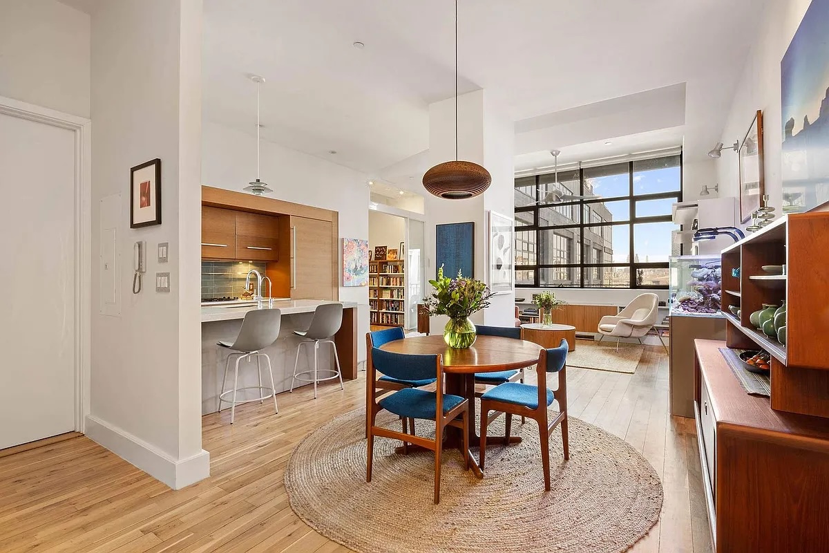 dining room in Brooklyn Heights home - open houses for March 15 and 16