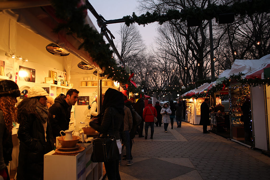 image of nyc holiday markets columbus circle