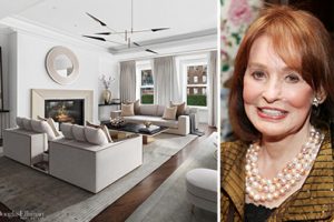 Photo of Gloria Vanderbilt and her old townhouse in Lenox Hill