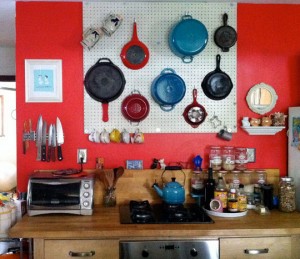 Kitchen pegboard