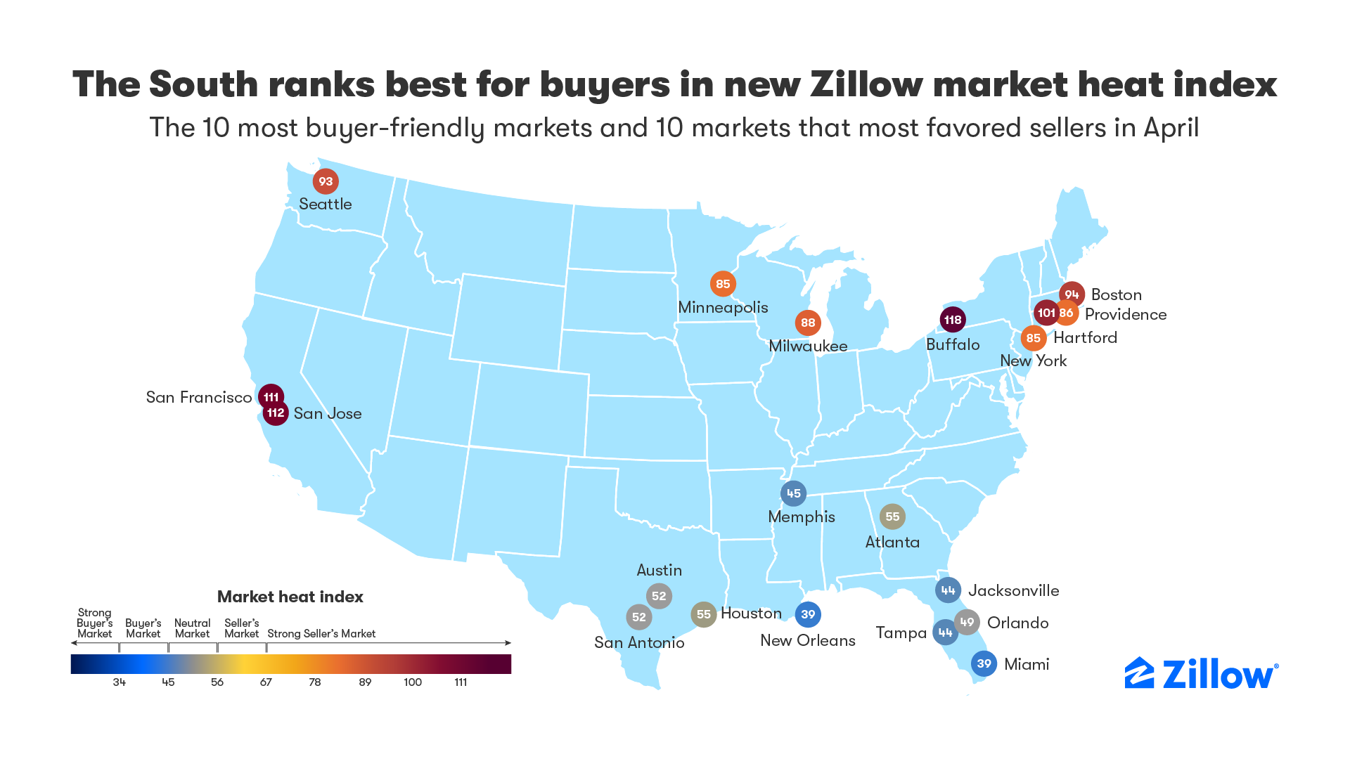 Florida, Texas markets rank tops for buyers in new Zillow index ...