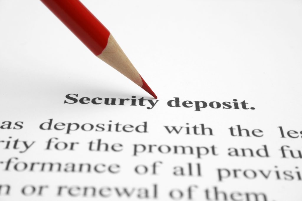 Image for security deposit returns.